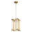 Kuzco Sabre 11"LED Pendant, Ribbed Glass/Vintage Brass - PD339415VBCR-UNV