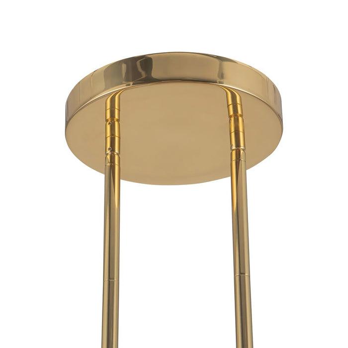 Kuzco Versus 10-in Brass Pendant, Patina Brass
