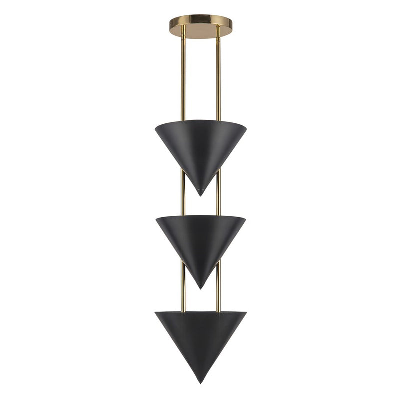 Kuzco Versus 10-in Black Pendant, Urban Bronze