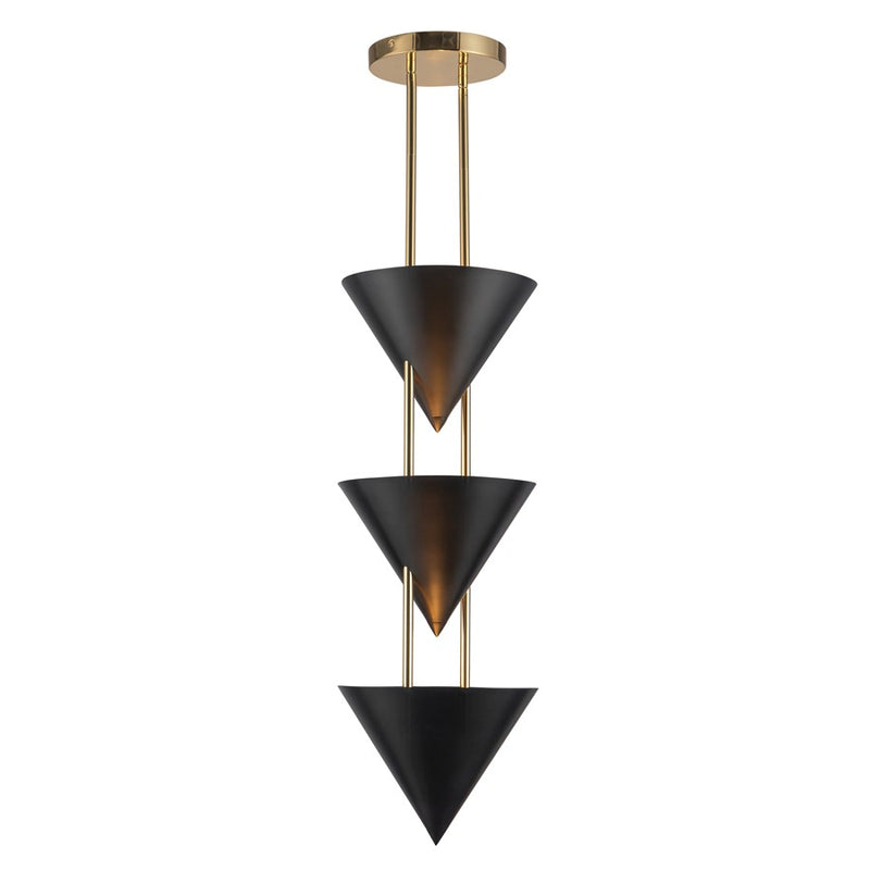 Kuzco Versus 10-in Black Pendant, Urban Bronze