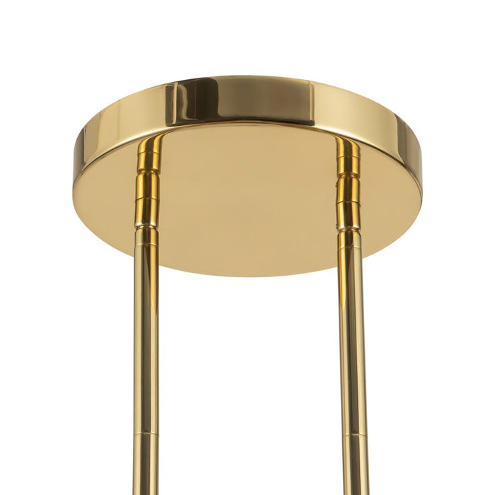 Kuzco Versus 10" Brass Pendant, Patina Brass