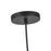 Kuzco Marco 12" (196" Wire) Socket Pendant, Black/Opal Glass