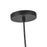 Kuzco Marco 16" (196" Wire) Socket Pendant, Black/Opal Glass