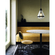 Kuzco Willard 22in 1-Light Pendant | Cottage Urban Bronze and Clear Prismatic Glass | Kitchen Island & Dining Room | Model PD348022UBPG