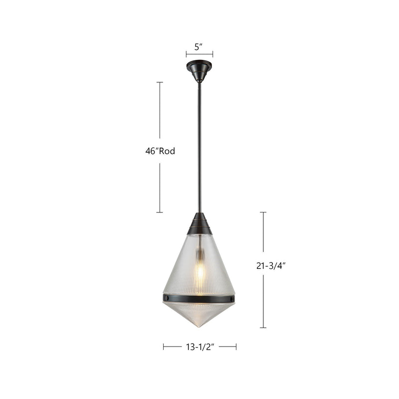 Kuzco Willard 22in 1-Light Pendant | Vintage Brass and Opal Matte Glass | Kitchen Island & Dining Room | 60W E26 Dimmable | Model PD348022VBOP