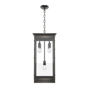 Kuzco Douglas 5-Light Pendant | Craftsman Urban Bronze and Clear Glass | Kitchen Island & Dining Room | 12.75 x 12.75 x 26.25 in | Model PD351018UB