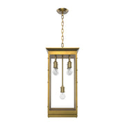Kuzco Douglas 12in 5-Light Pendant | Vintage Brass and Clear Glass | Kitchen Island & Dining Room | 5x60W E26 Bulbs | Model PD351018VB