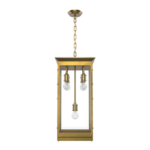 Kuzco Douglas 12in 5-Light Pendant | Vintage Brass and Clear Glass | Kitchen Island & Dining Room | 5x60W E26 Bulbs | Model PD351018VB