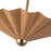 Kuzco Furrow 16" Red Dimmable LED Pendant, Peach