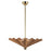 Kuzco Furrow 25" Red Dimmable LED Pendant, Peach