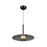 Kuzco Kyoto 18" Pendant, Black/Smoked/Clear Convex