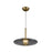 Kuzco Kyoto 18" Pendant, Brass/Smoked/Clear Convex