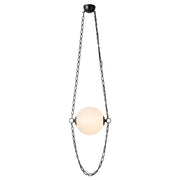 Kuzco Petra 10" Blk Dim LED Pendant, Urban Brz/Cloud Glass - PD372010UBCDG