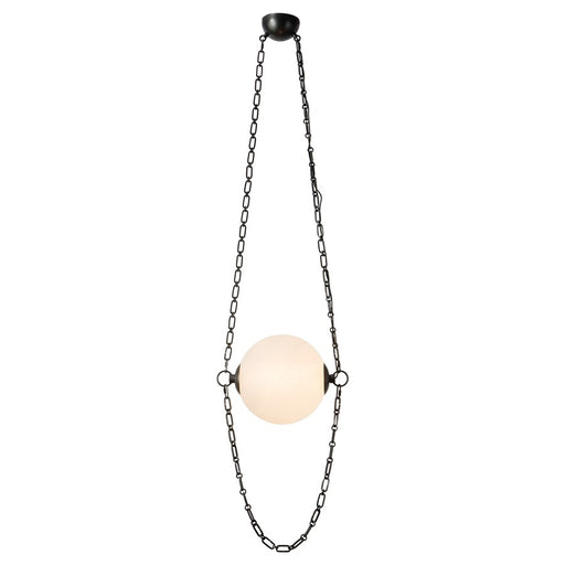 Kuzco Petra 10" Blk Dim LED Pendant, Urban Brz/Cloud Glass - PD372010UBCDG