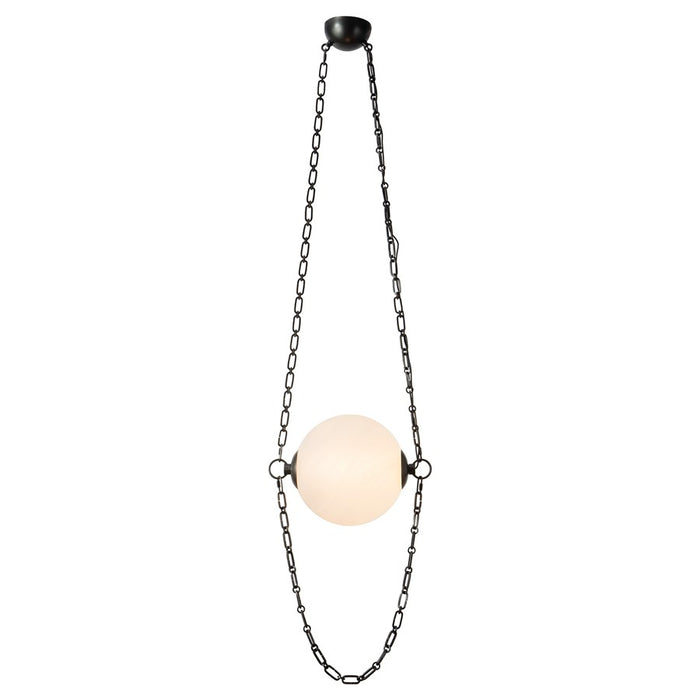 Kuzco Petra 10" Blk Dim LED Pendant, Urban Brz/Cloud Glass - PD372010UBCDG
