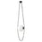 Kuzco Petra 10" Black Dimmable LED Pendant, Urban Bronze/Cloud Glass