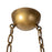 Kuzco Petra 10" Brass Dimmable LED Pend, Vintage Brass/Cloud Glass