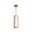 Alora Alai 16" Pendant, Brass/Ribbed/Clear Ribbed - PD374316VBCR-UNV