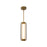 Alora Alai 16" Pendant, Brass/Ribbed/Clear Ribbed