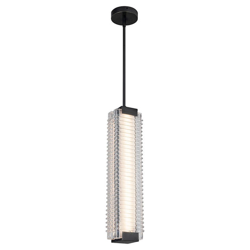 Alora Alai 24" Pendant, Bronze/Ribbed/Clear Ribbed - PD374624UBCR-UNV