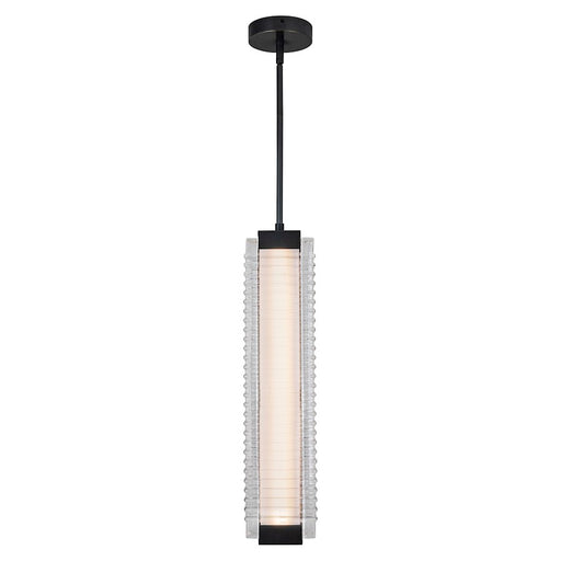 Alora Alai 24" Pendant, Bronze/Ribbed/Clear Ribbed