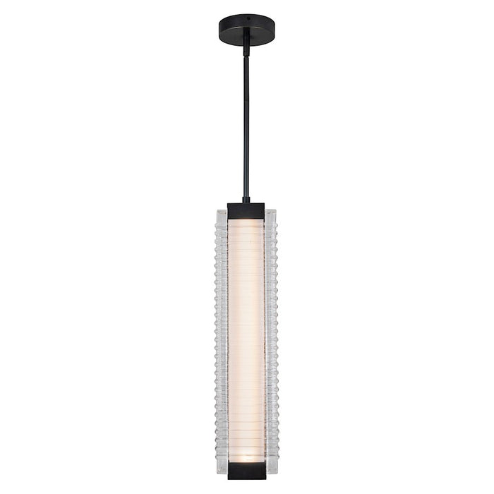 Alora Alai 24" Pendant, Bronze/Ribbed/Clear Ribbed