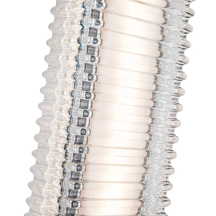 Alora Alai 24" Pendant, Bronze/Ribbed/Clear Ribbed