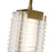 Alora Alai 24" Pendant, Brass/Ribbed/Clear Ribbed