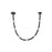 Kuzco Corda 7-ft LED Pendant, 32W, Black/Opal Glass