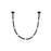 Kuzco Corda 7-ft LED Pendant, 32W/RT, Black/Opal Glass