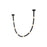 Kuzco Corda 7-ft LED Pendant, 32W/RT, Black/Opal Glass