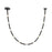Kuzco Corda 10-ft LED Pendant, 48W, Black/Opal Glass - PD39310-BK-OP-UNV-010