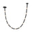 Kuzco Corda 10-ft LED Pendant, 48W, Black/Opal Glass