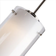Kuzco Verona 7in 1-Light LED Pendant | Modern Brushed Nickel and Opal Glass | Kitchen Island & Dining Room | 800lm, 3000K, Dimmable | Model PD41304-BN