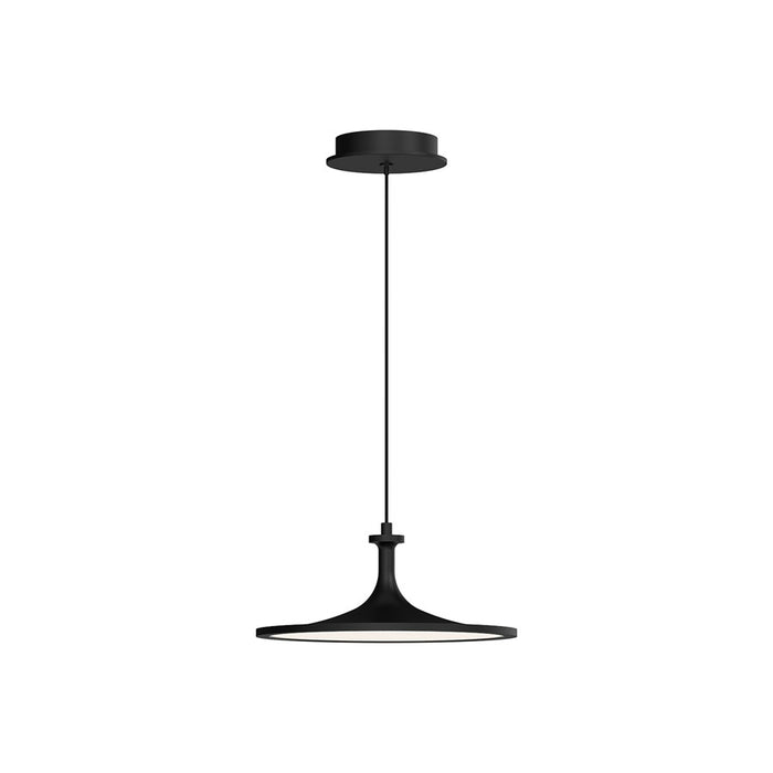 Alora Mood Issa 12" LED Pendant, Black - PD418012MB-UNV