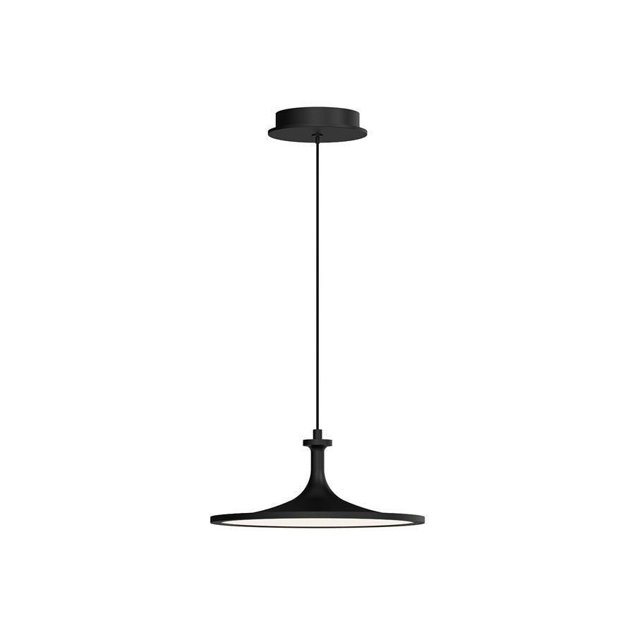 Alora Mood Issa 12" LED Pendant, Black - PD418012MB-UNV
