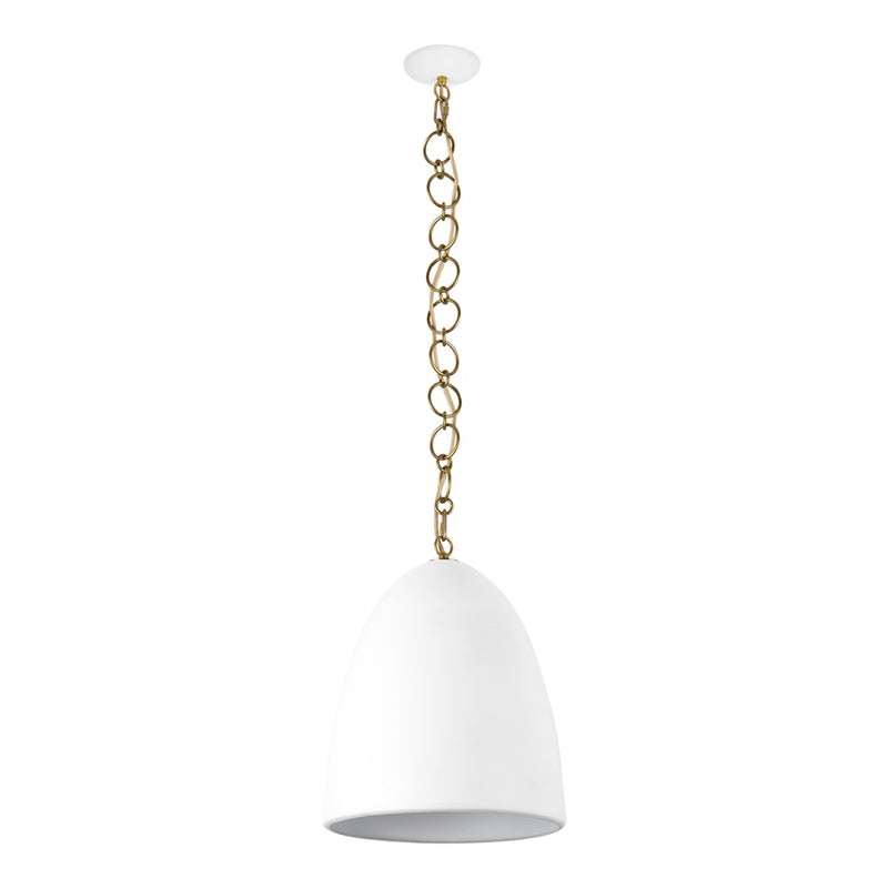 Kuzco Grant 14" Wht Pendant, Antique Wht