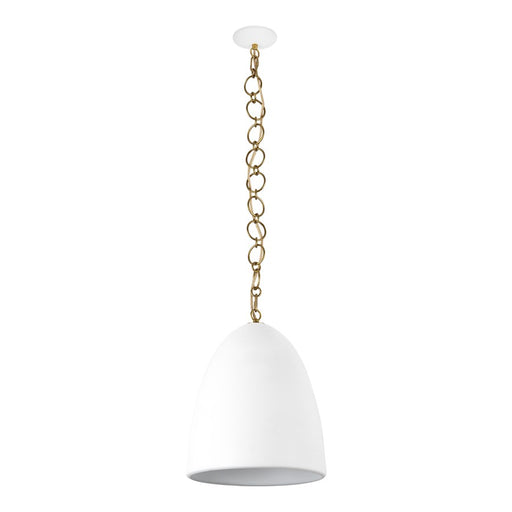 Kuzco Grant 14" Wht Pendant, Antique Wht