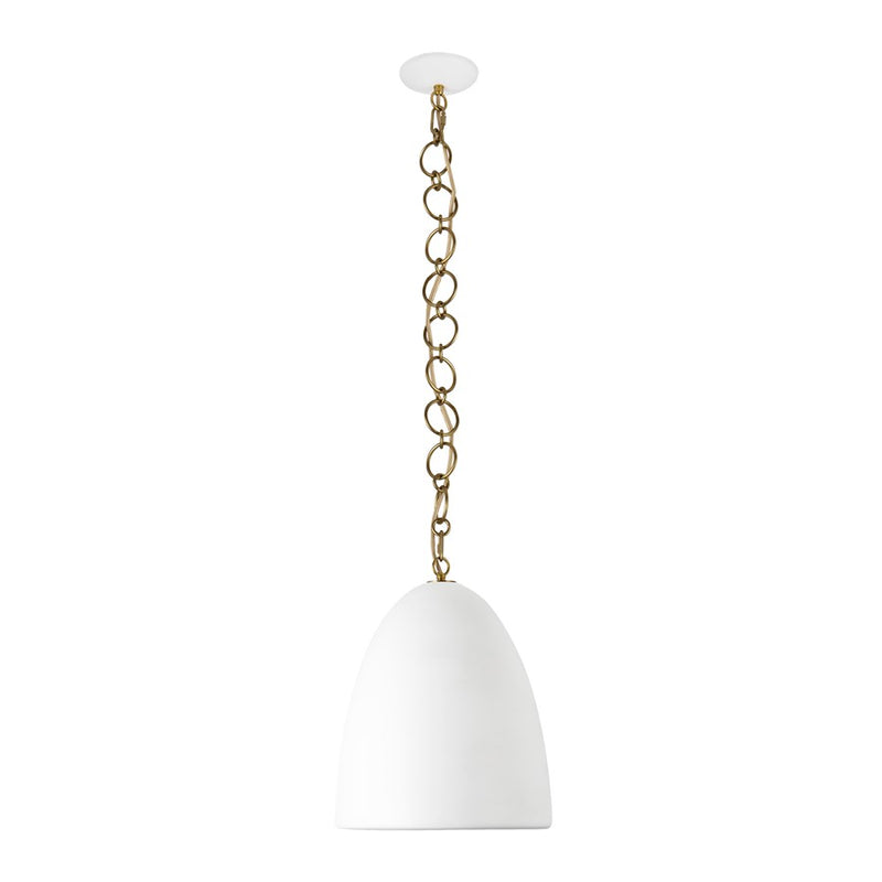 Kuzco Grant 14" Wht Pendant, Antique Wht