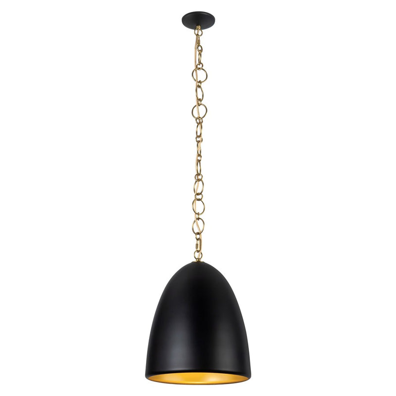 Kuzco Grant 14" Blk Pendant, Matte Black - PD423014MB
