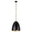 Kuzco Grant 14" Black Pendant, Matte Black