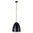 Kuzco Grant 14" Black Pendant, Matte Black