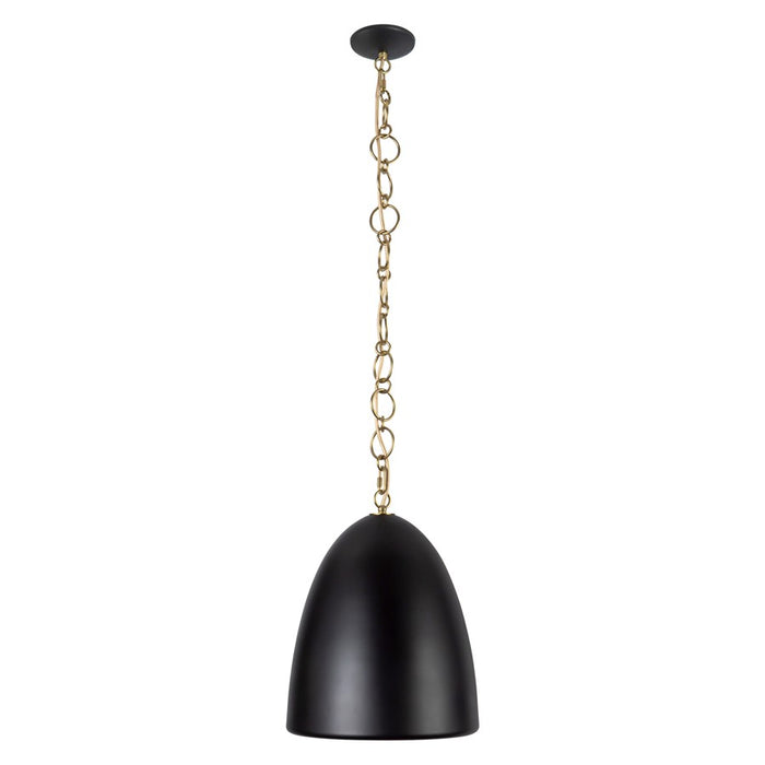 Kuzco Grant 14" Black Pendant, Matte Black