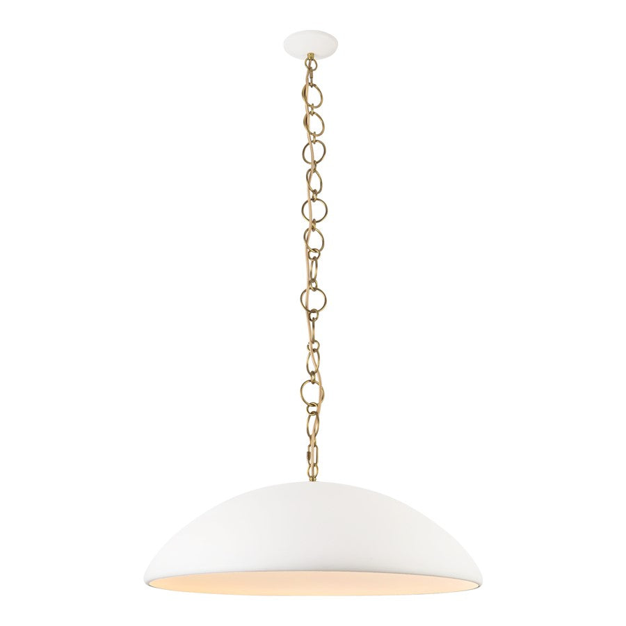 Kuzco Grant 27" Wht Pendant, Antique Wht - PD423028AW