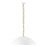 Kuzco Grant 27" Wht Pendant, Antique Wht