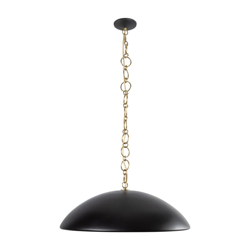Kuzco Grant 27" Black Pendant, Matte Black