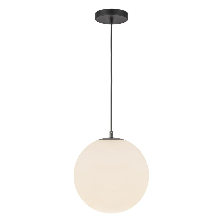 Kuzco Marco 12" (CCT)LED Pendant, Black/Opal Glass - PD43212-BK-OP-5CCT-UNV