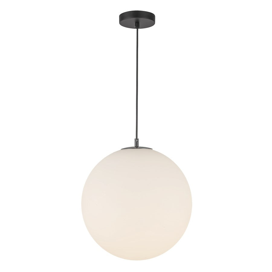 Kuzco Marco 16" (CCT)LED Pendant, Black/Opal Glass - PD43216-BK-OP-5CCT-UNV
