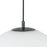 Kuzco Marco 12" LED Pendant, Black/Opal Glass