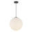 Kuzco Marco 16" LED Pendant, Black/Opal Glass - PD43616-BK-OP-5CCT-UNV